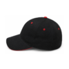 Black Cap with Red Trim