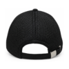 Black Mesh Cap with Purple Trim