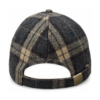 Gray Plaid Wool Cap