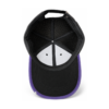 Black Mesh Cap with Purple Trim