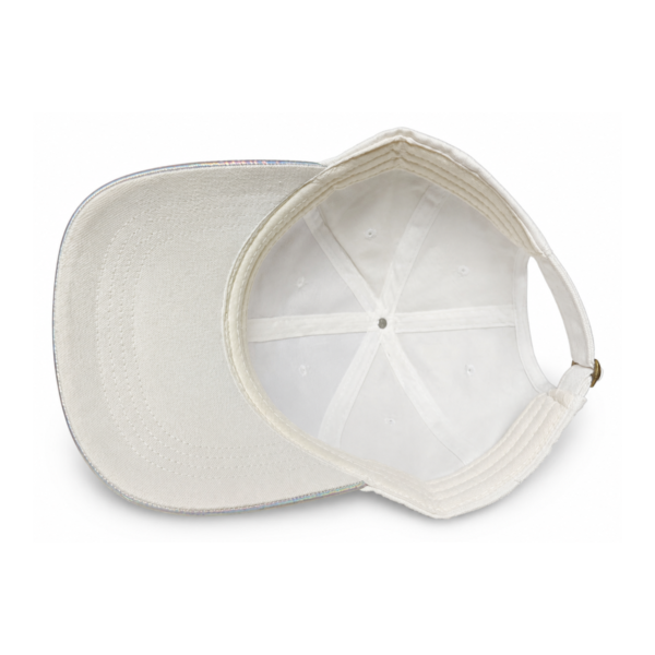 9e03bbe116e8fb0c789cb5e2643aac87-square White Cap with Holographic Brim