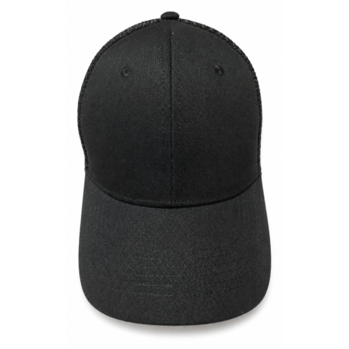 Black Cotton Baseball Cap