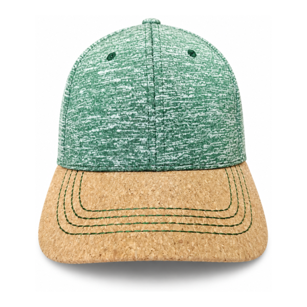 Cotton Baseball Cap – Two-Tone Orange-Green