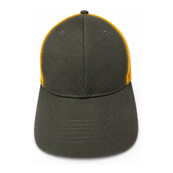 Cotton Baseball Cap – Two-Tone Orange-Yellow