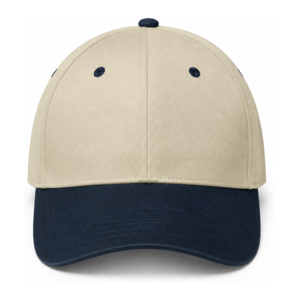 Cotton Baseball Cap – Two-Tone Blue-Orange