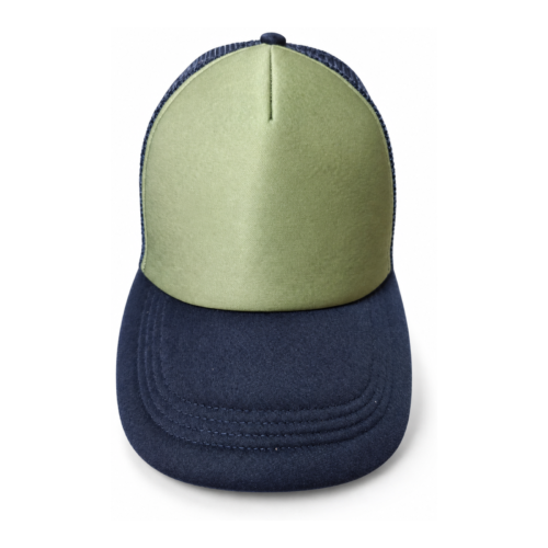 CAP-2026-073-cotton-baseball-cap-hat-front Cotton Baseball Cap – Two-Tone Blue-Green