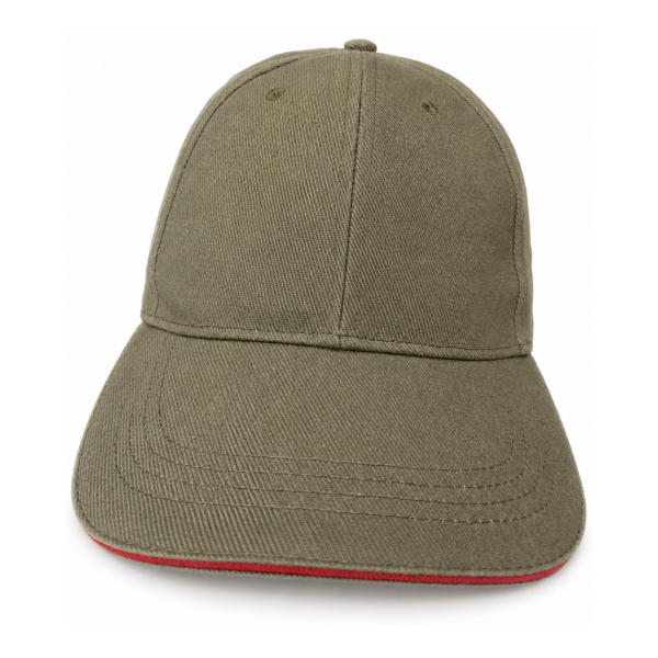 Cotton Baseball Cap – Two-Tone Yellow-Orange