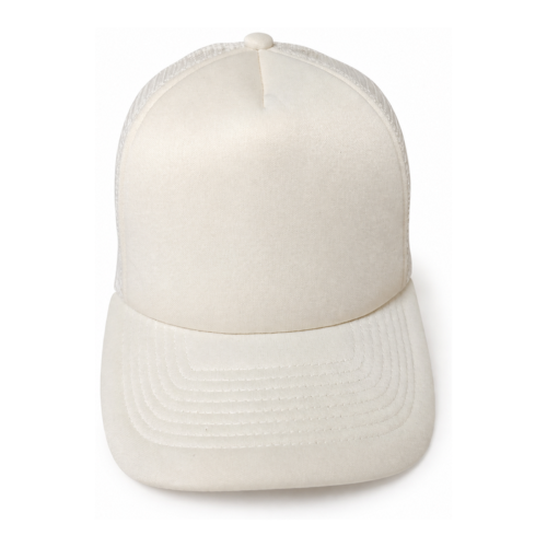 CAP-2026-093-cotton-baseball-cap-hat-front Cotton Baseball Cap – White