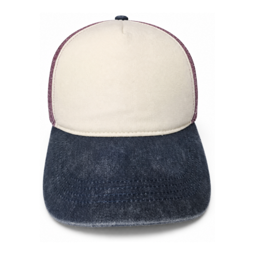 CAP-2026-124-cotton-baseball-cap-hat-front Cotton Baseball Cap – Blue