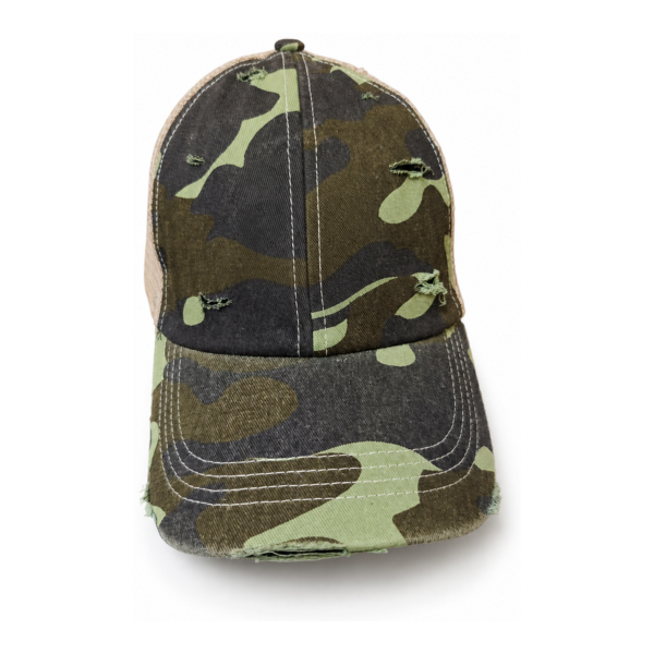 Mesh Trucker Cap – Two-Tone Orange-Green