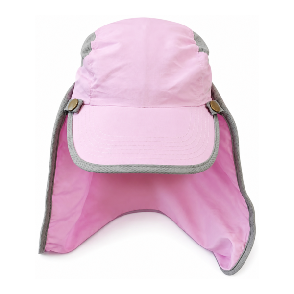 Sun-Protection Hood Cap – Pink
