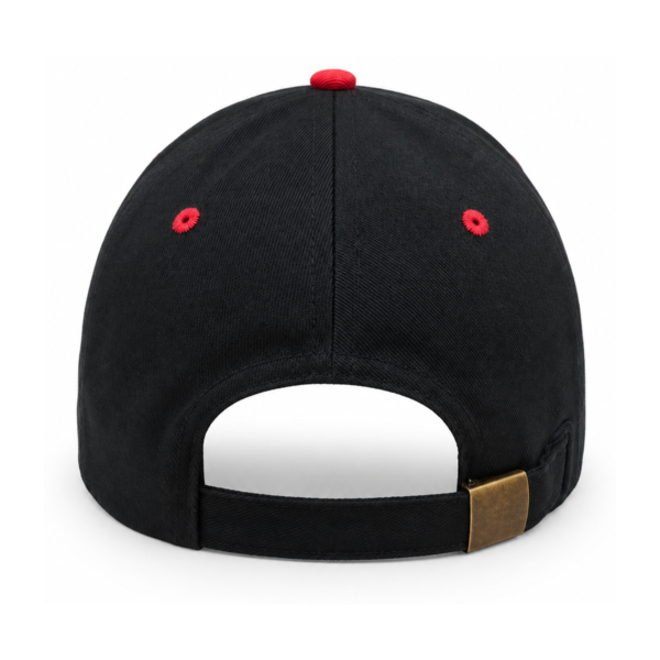 Black Cap with Red Trim
