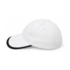 White Cap with Black Brim