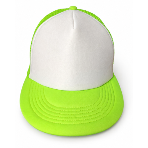 Neon Green Cotton Baseball Cap