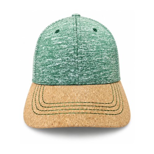 d3d849e92ec495e5d1fa401fd72e8aef-square Green Heather Cork-Brim Cap